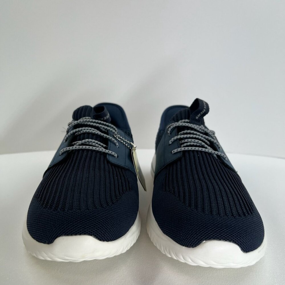 Skechers Slip-Ins Delson 3.0 Lavell Sneaker Mens 11.5 Memory Foam Knit Navy Blue - Picture 4 of 12